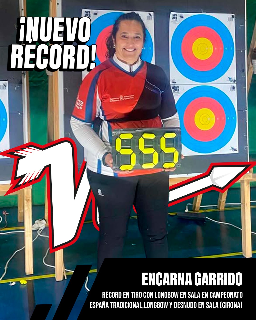 Encarna Garrido brilla en el “Campeonato de España Tradicional, Longbow y Arco Desnudo en Sala”